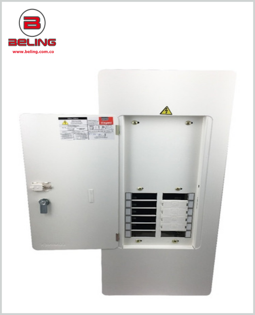 TABLERO TRIFASICO 12 CIRCUITOS 200A CON ESPACIO NTQT-412-SQ