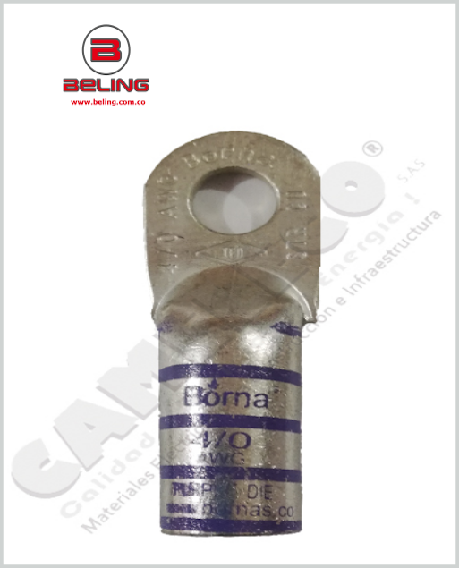 BORNA ESTAÑADA 4/0 CILINDRO